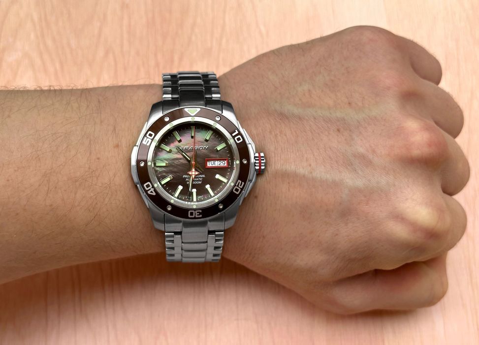 Часы ARAGON Superjet 346BRN NH36A 44mm. Automatic 500 MT.