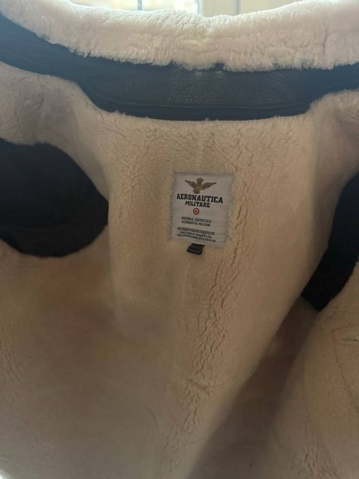 Бомбер  пілот Aeronautica Militare  з натуральноі шкіри з підкладкою