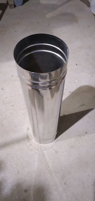 Tubo inox 50x120 parede unica