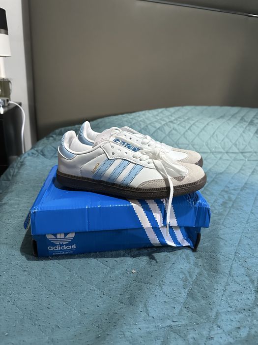 Adidas Samba Brancas/Azul