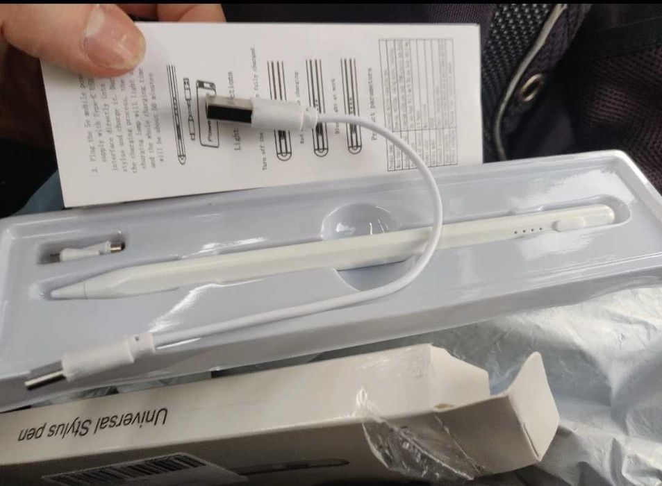 Стилус активный + 2 наконечника для телефона и планшета.опт.дроп