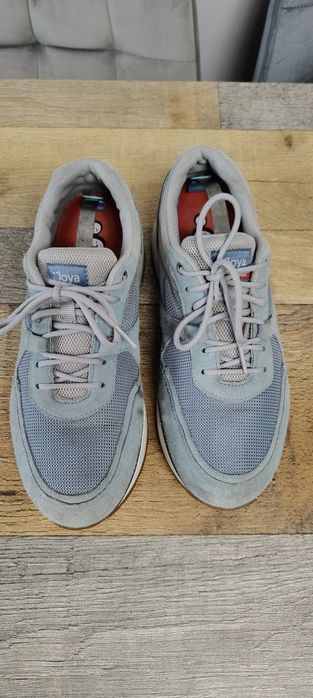 Buty sneakersy męskie skórzane Joya Tony II light blue rozmiar 42