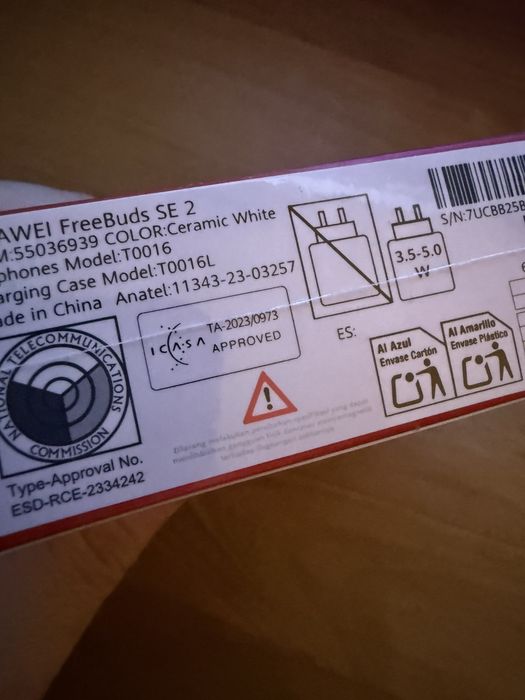 Sluchawki bezprzewodowe huawei  freebuds se 2