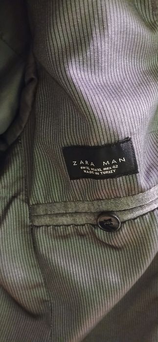 Чоловічий сірий трикотажний піджак Zara Man (розмір 48-50) ідеальний