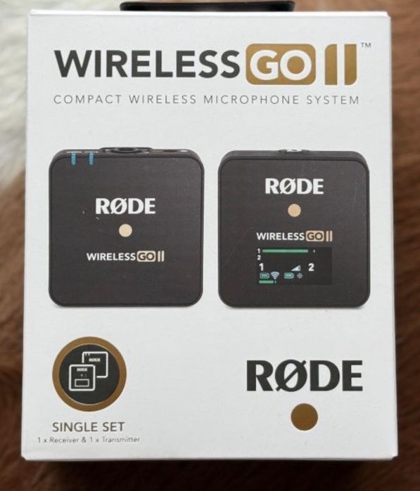Røde wirelessGO II Single set - oryginalny nowy mikrofon