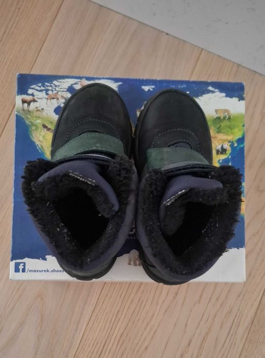 Mazurek skórzane trzewiki zimowe buty r. 27