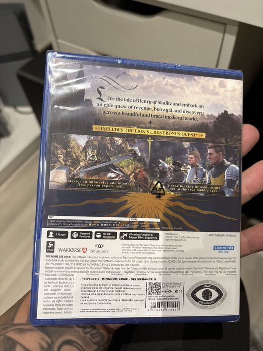 Kingdom Come Deliverance 2 Novo Selado