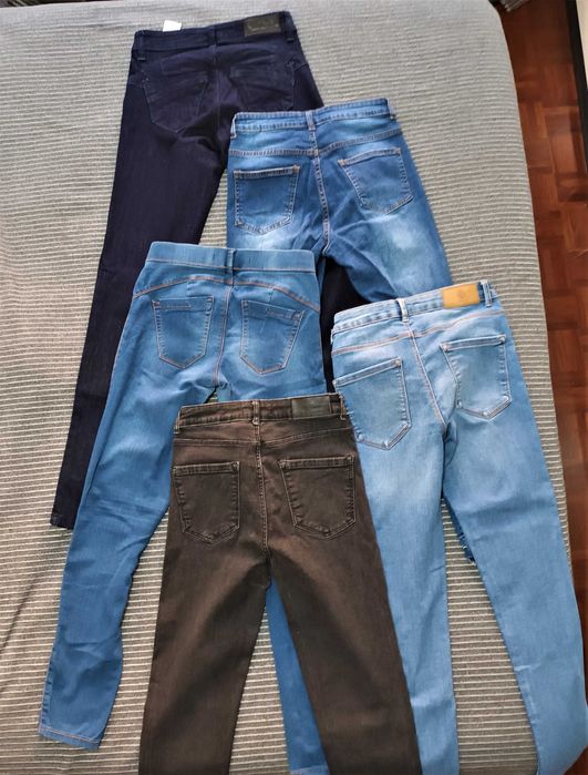 Calças Ganga Bershka, MO, Lefties, Springfield - do 34 ao 38