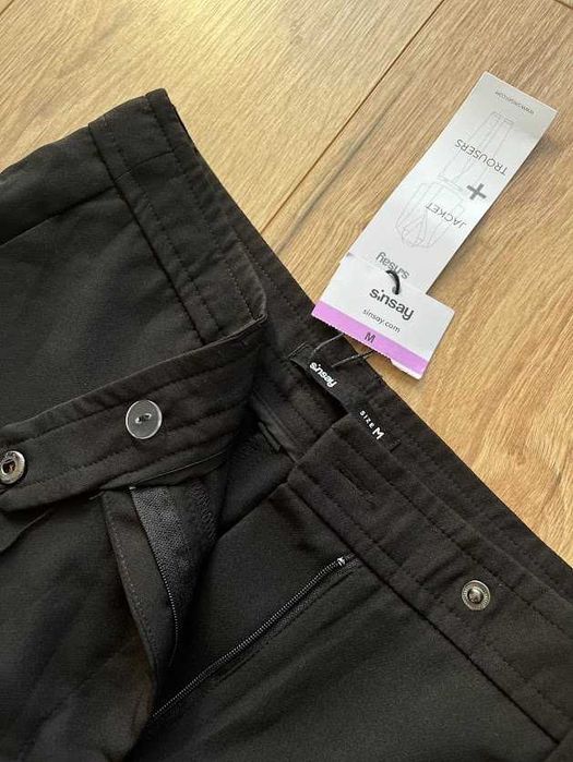 Eleganckie czarne spodnie NOWE z metkami 38/M