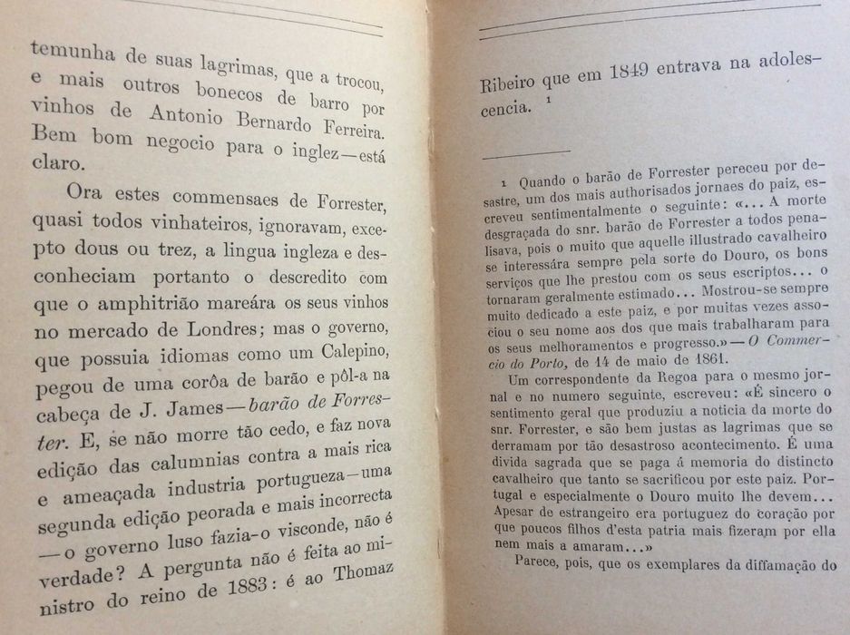 Camillo Castello Branco -O Vinho do Porto. Processo D'Uma...1903. Raro