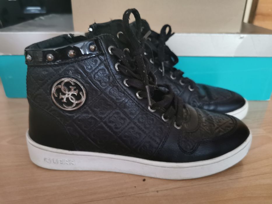 Czarne trampki damskie guess buty sneakersy snikersy 38 gensia