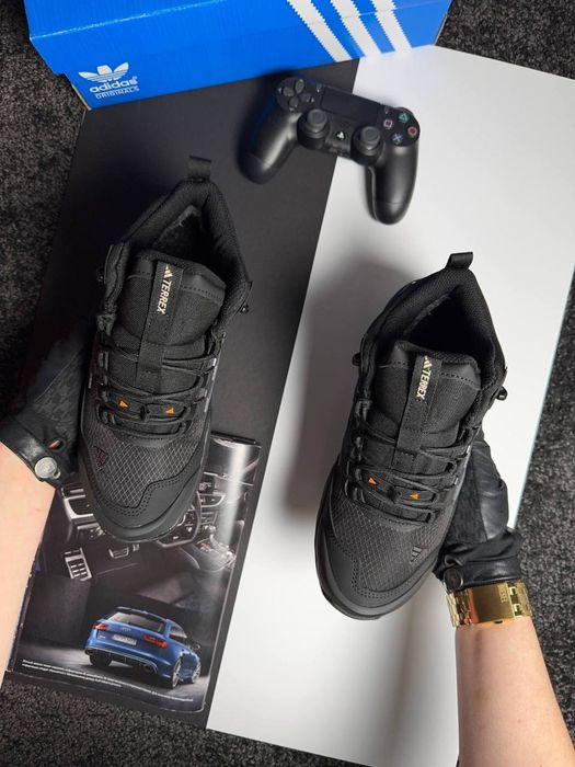 Мужские кроссовки адидас терекс Adidas Terrex Fur Black Grey [41-46]