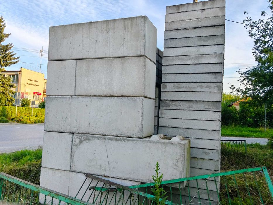 Mury oporowe (bloki betonowe, klocki Lego betonowe), Nowe