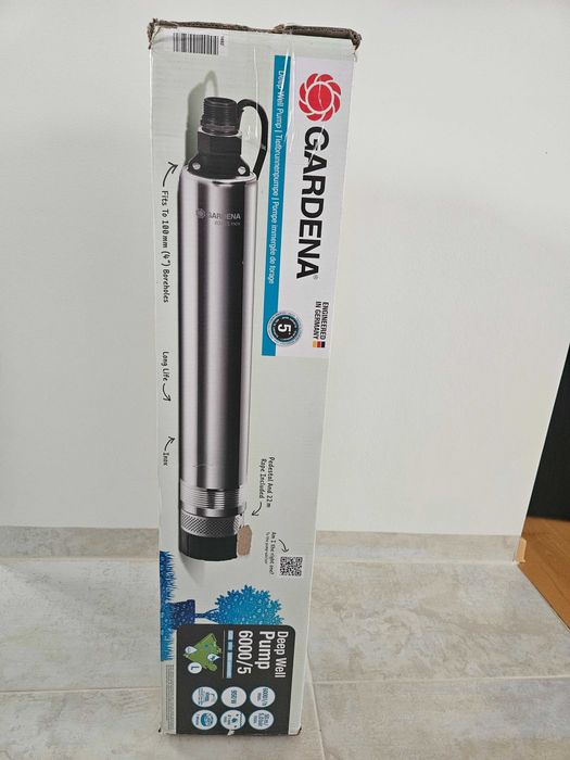 Pompa głebinowa Gardena 6000/5 Nowa! Automatyczna ze stali nierdzewnej.