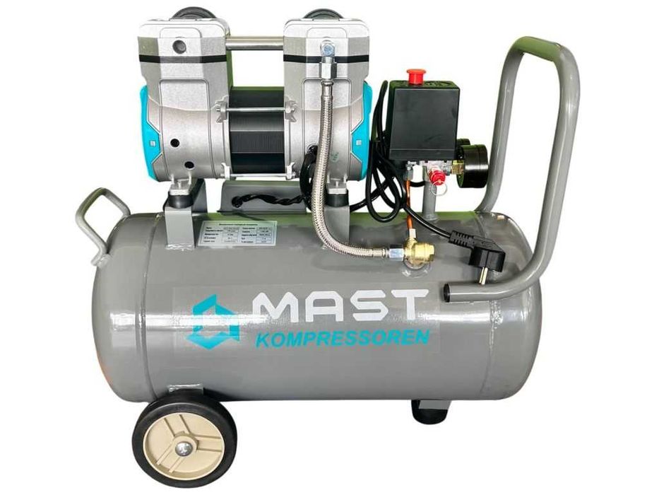 Безмасляний поршневий компресор Mast MOF1390/1100-30L 30 літрів