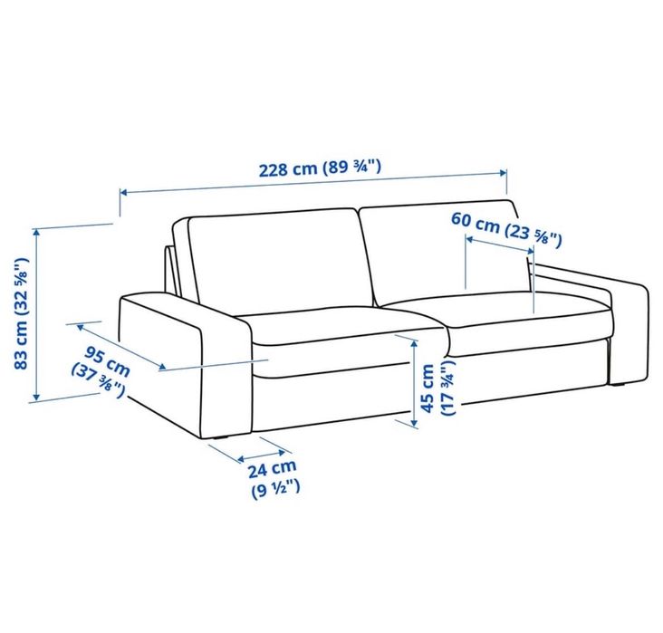 Sofá IKEA - KIVIK 3 Lugares