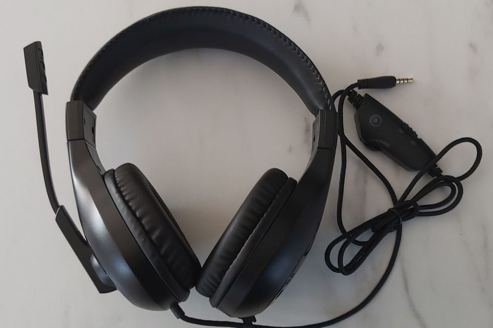 Zestaw słuchawkowy do PC z mikrofonem- czarny