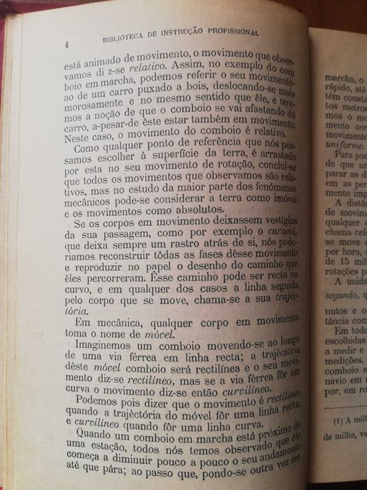 Elementos de Mecânica - Biblioteca de Instrução Professional