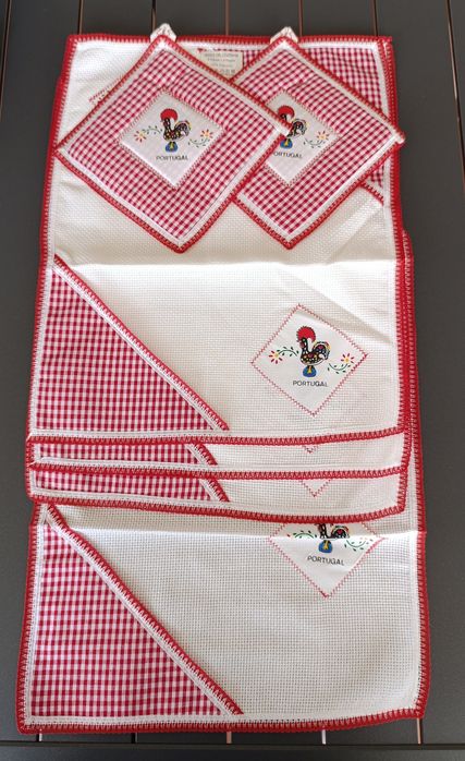 Conjunto toalhas e panos novos