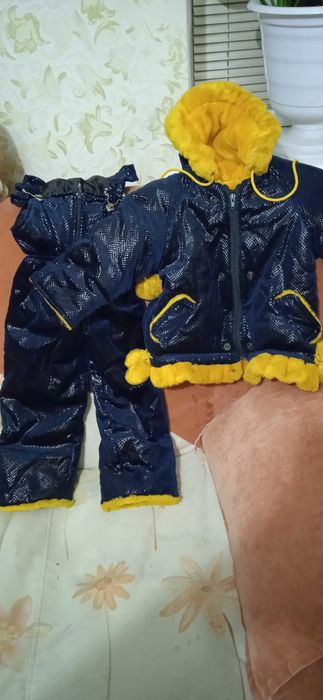 Теплий комбінезон та куртка/2-3 роки