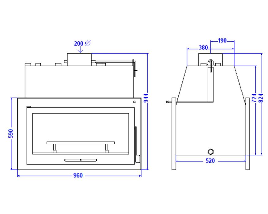 Recuperador Aquecimento Central Dupla Face