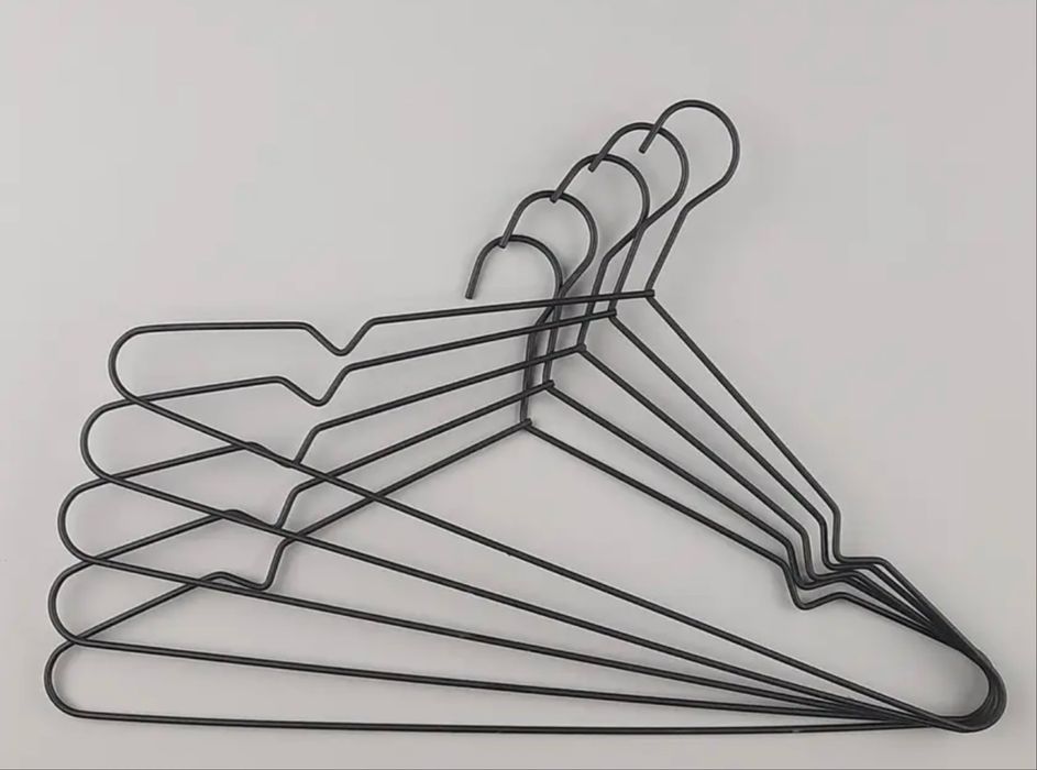 Плічка вішалки, тремпеля оцинковані, металі в сорному кольорі, 40см