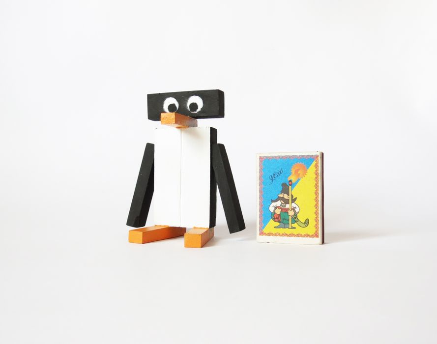 Деревянная статуэтка пингвин.Домашний декор.Предмет интерьера.