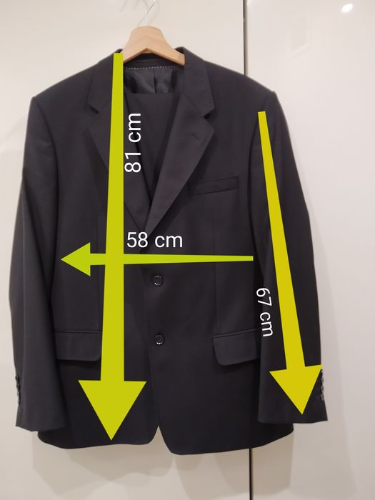 Garnitur męski czarny