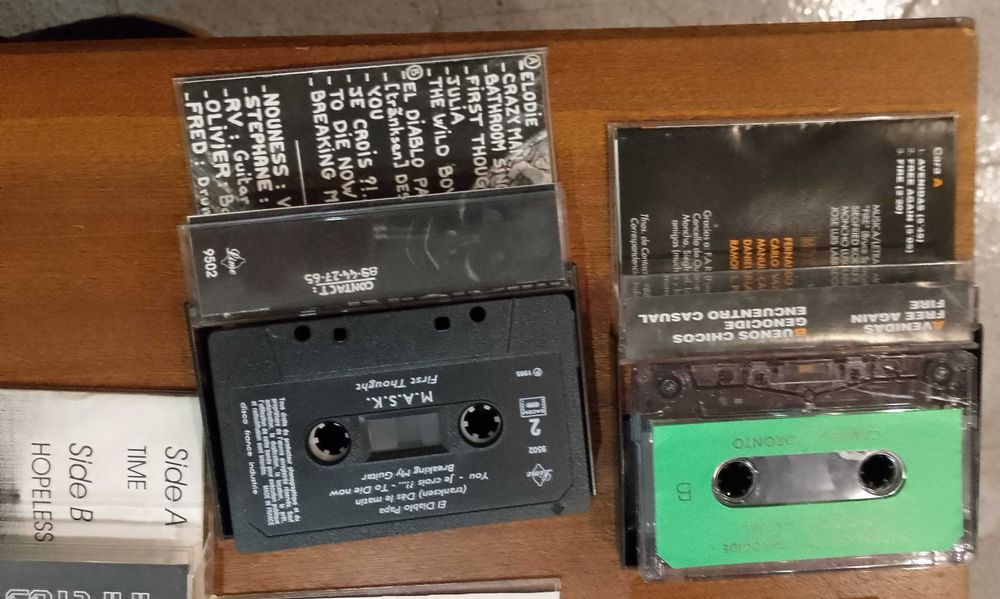 K7 Promo Demos Tapes, M.A.S.K - Mitocondrias, Dell´irium 5 unid.