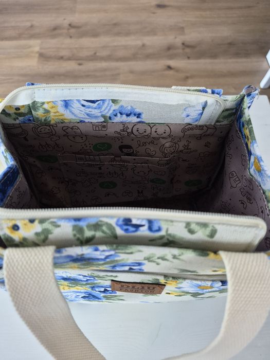 Torba lunch box w kwiaty