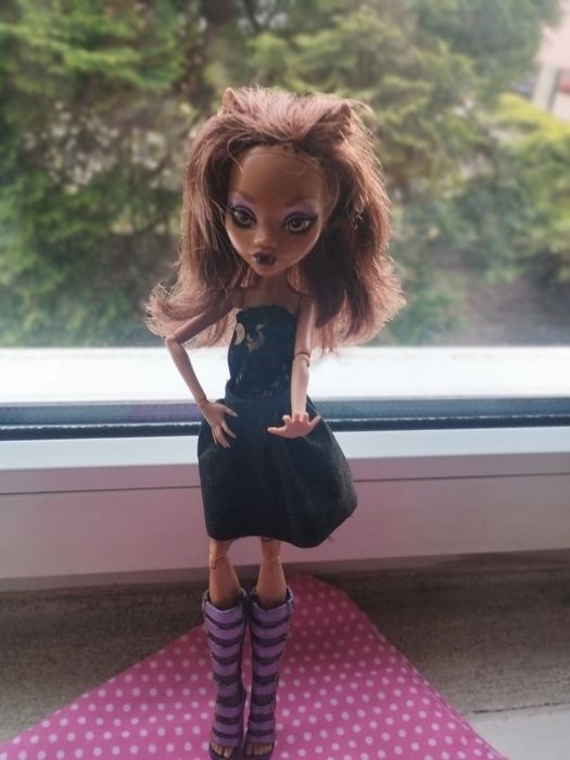 Oryginalna lalka Monster High Clawden wolf z dźwiękiem.