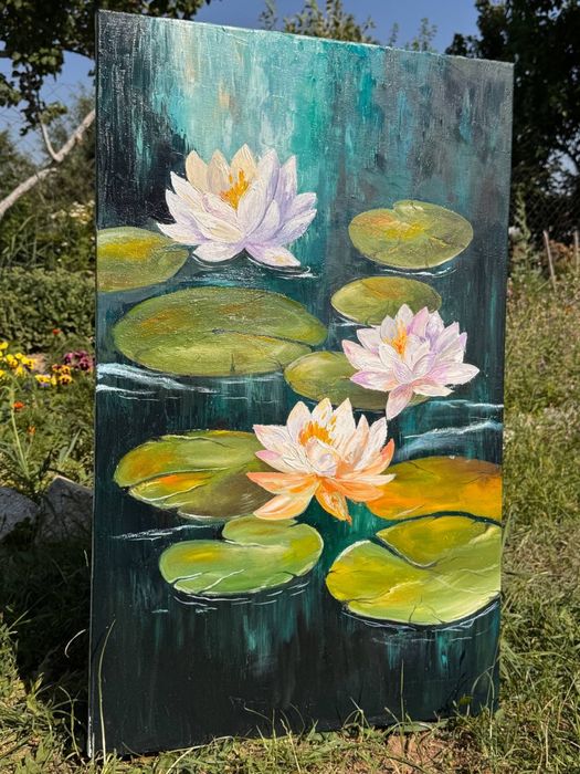 Картина Лотоси на воді Водяні лілії