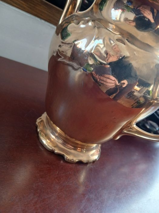 Fryderyka PRL duży dzbanek złocony