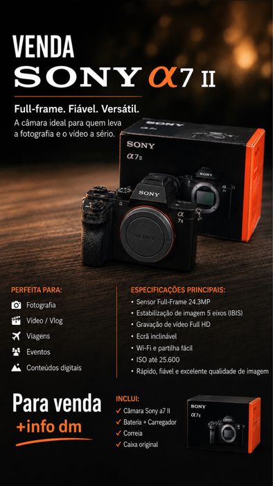 Sony a7 II como nova
