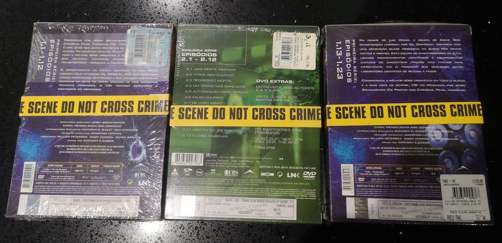 DVD - temporadas 1 e 2 da série CSI