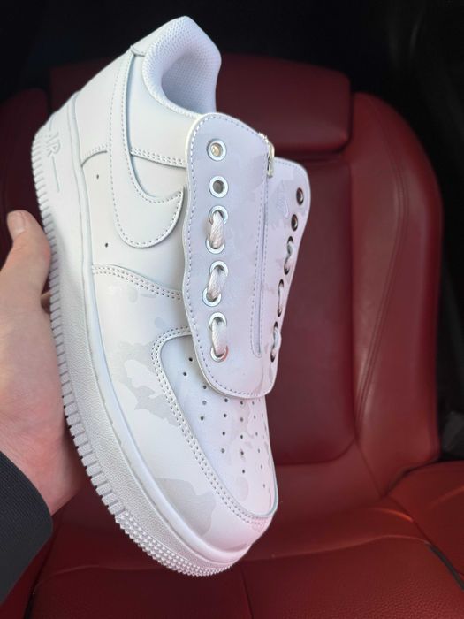 (БЕЗ ПЕРЕДОПЛАТИ) Nike Air Force 1 Shroud White Camo найк аір камуфляж