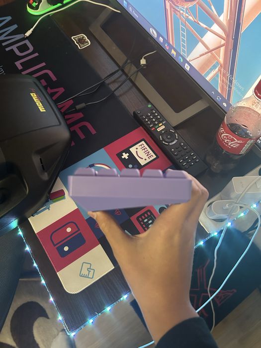 Клавіатура механічна Ajazz Ak680 на синіх світчах