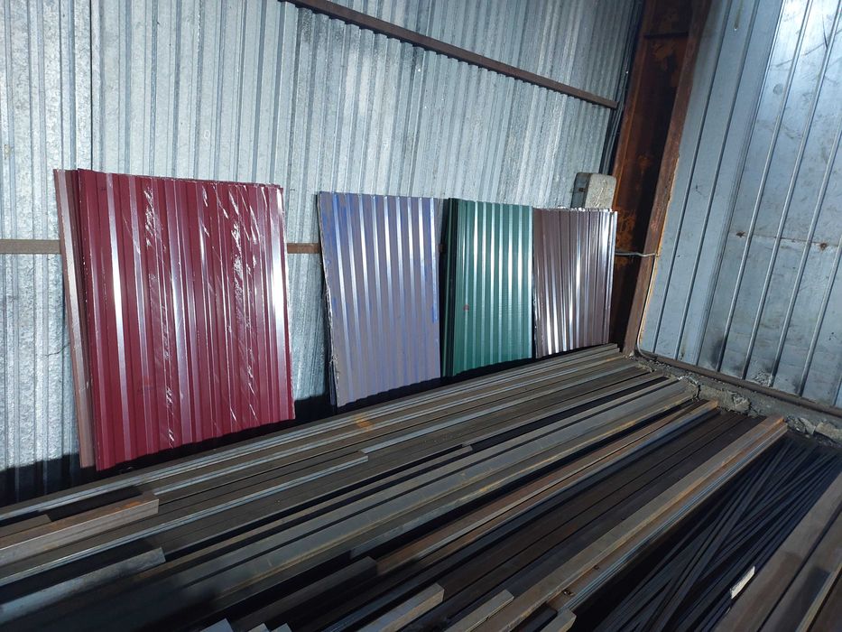Профнаснастил цинк ПК20 толщина 0,55мм и цветной от 0,3мм до 0,42мм
