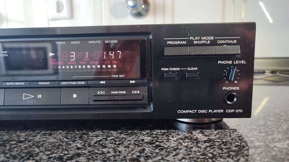 Leitor de CD Sony Cdp-270 c/comando