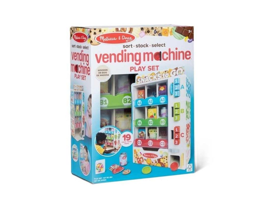NOWY Drewniany automat sprzedający Melissa & Doug przekąski napoje