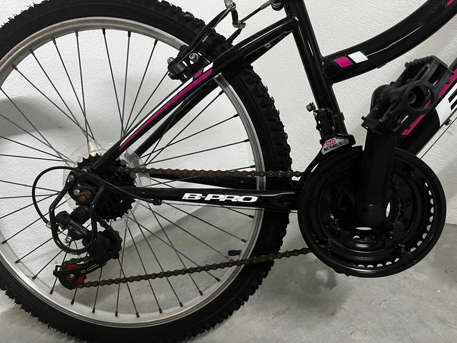 Bicicleta B-PRO JTR2 Rosa/Preto