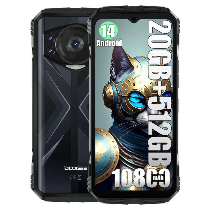 Смартфон Doogee S118 Black/Red 8/512Gb 10800mAh Защищенный IP68/IP69K