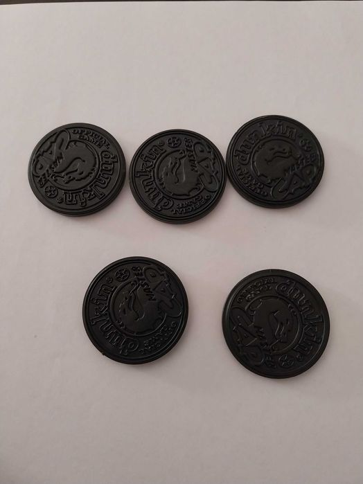 Lote 5 Master Cap Plastic Slammers, Dunkin, raros e colecionáveis