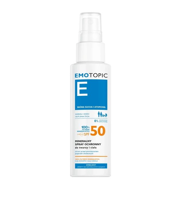 Emotopic Mineralny spray ochronny Spf 50, 100 ml