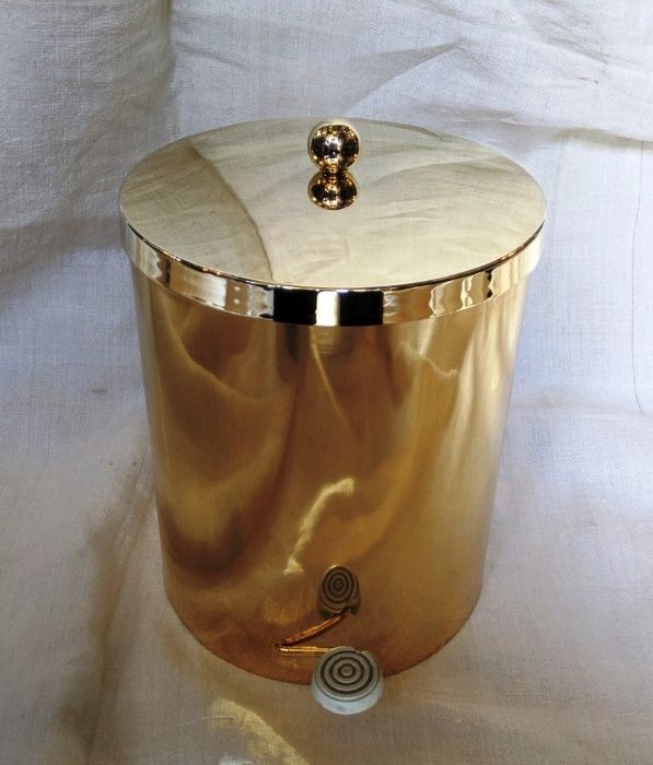 Balde Lixo Casa Banho Banho Ouro