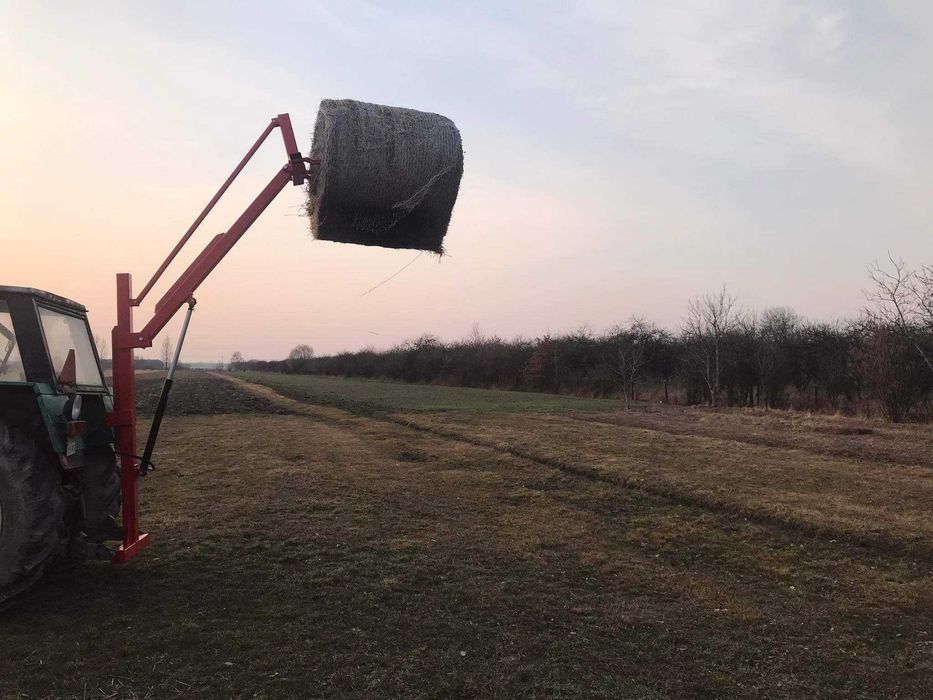 PROMOCJA !! Nowy ładowacz na tył ciągnika do bel balotów solidny Hydrauliczny