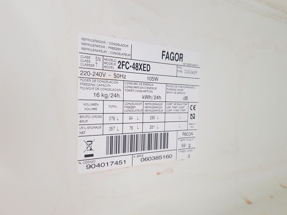 Peças para frigoríficos
