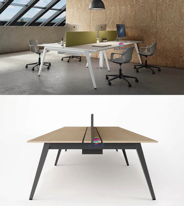 Ilha Secretaria Ilha Posto Trabalho 2 / 4 / 6 / 8 Varias Medidas NOVA