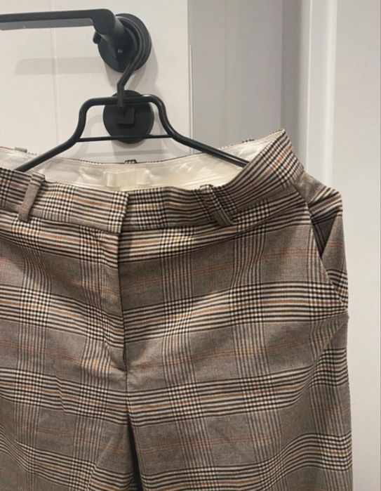 Eleganckie spodnie w kratę Reserved stan idealny rozmiar 36