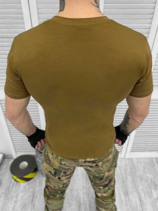 Тактична військова літня футболка хб койот 46-60р
